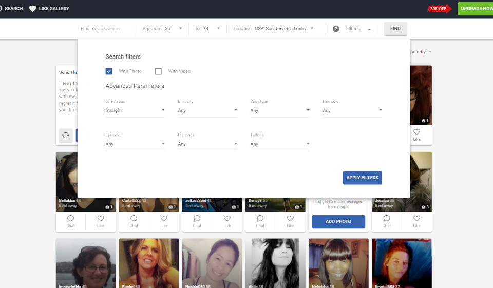 Who are the FlirtyMature users?