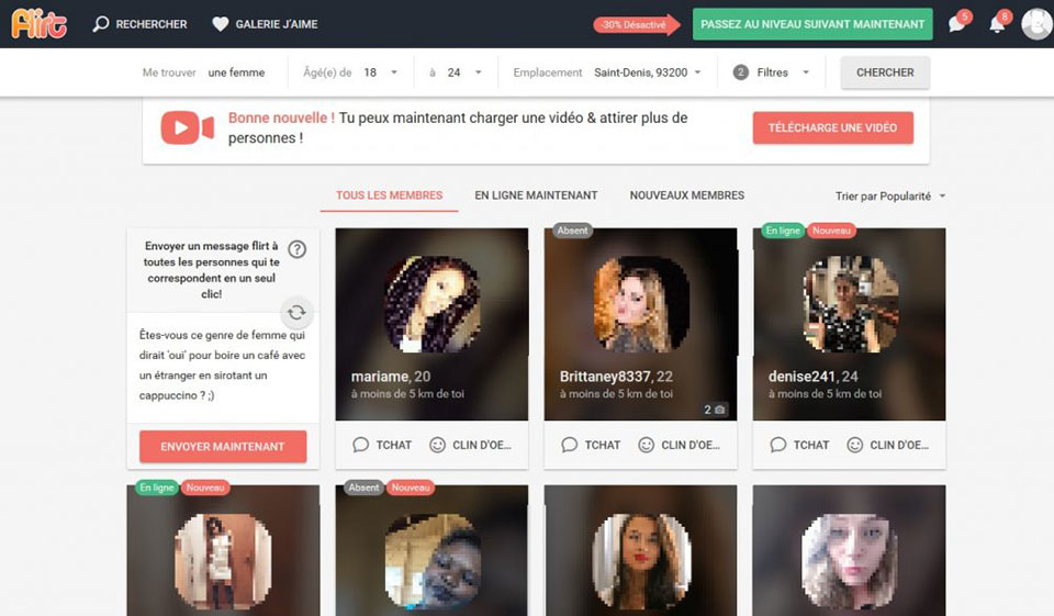 ¿Quiénes son los usuarios de Flirt?