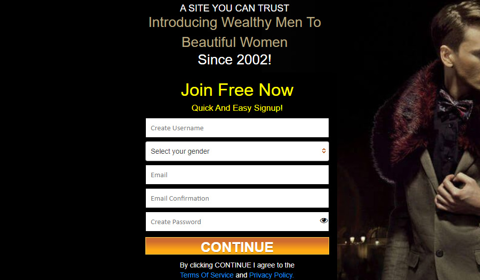 Registrazione Sugardaddie