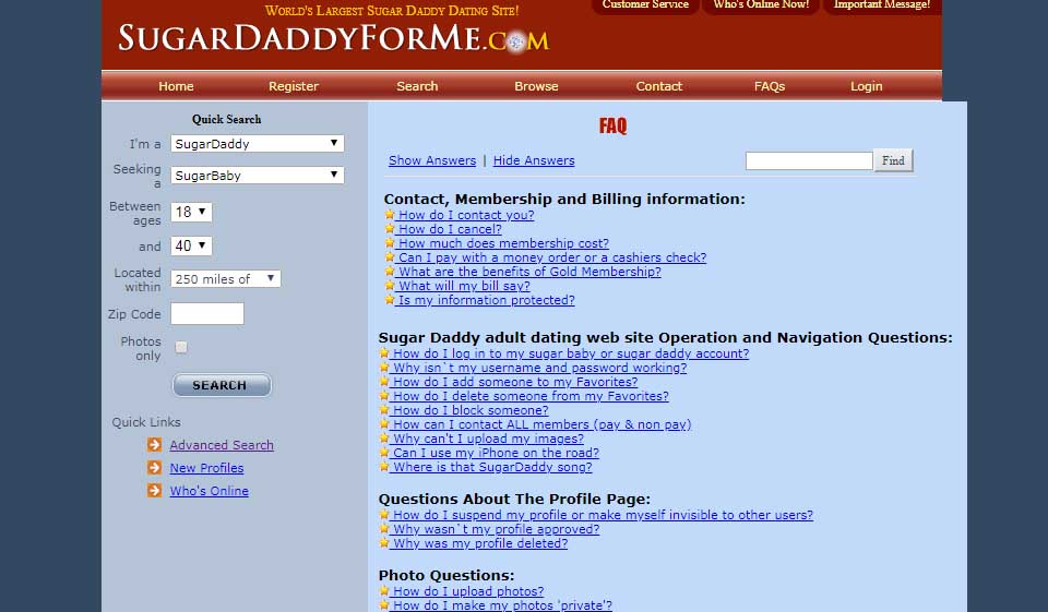 Was ist SugarDaddyForMe?